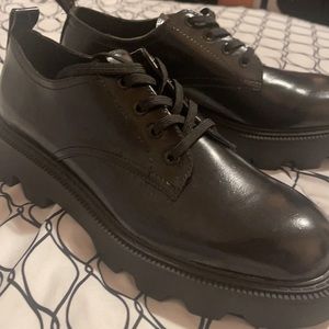 Zara Mens Black Shoes size 41/8